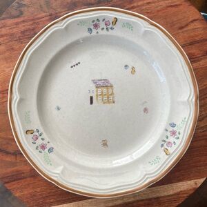 VINTAGE NEWCOR STONEWARE small plates Set of 3